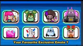 All Exclusive Emotes In Clash Royal