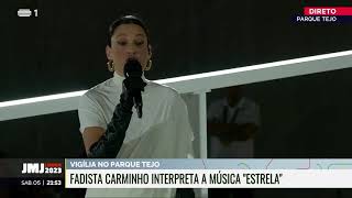 Carminho emociona Papa ao cantar "Estrela" na Vigília frente a 1,5 Milhões de peregrinos