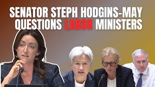 Senator Steph Hodgins-May questions Labor during Senate estimates.