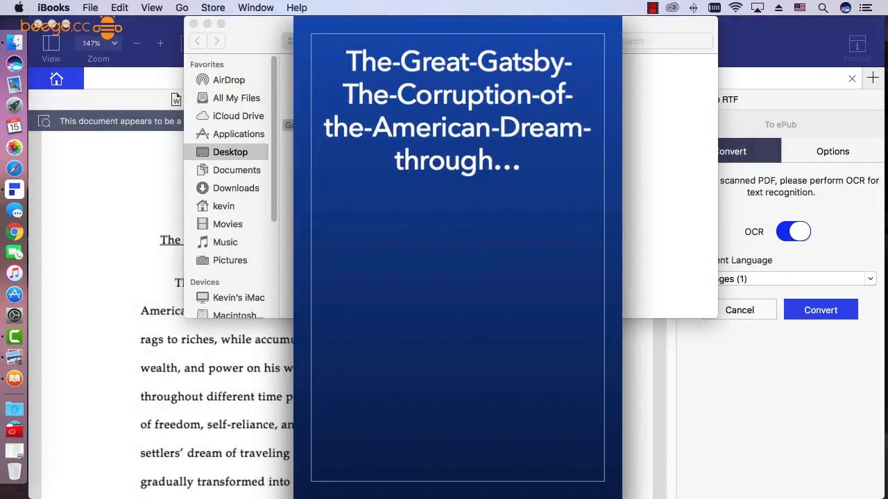 How to Convert Scanned PDF to EPUB on Mac ? - YouTube