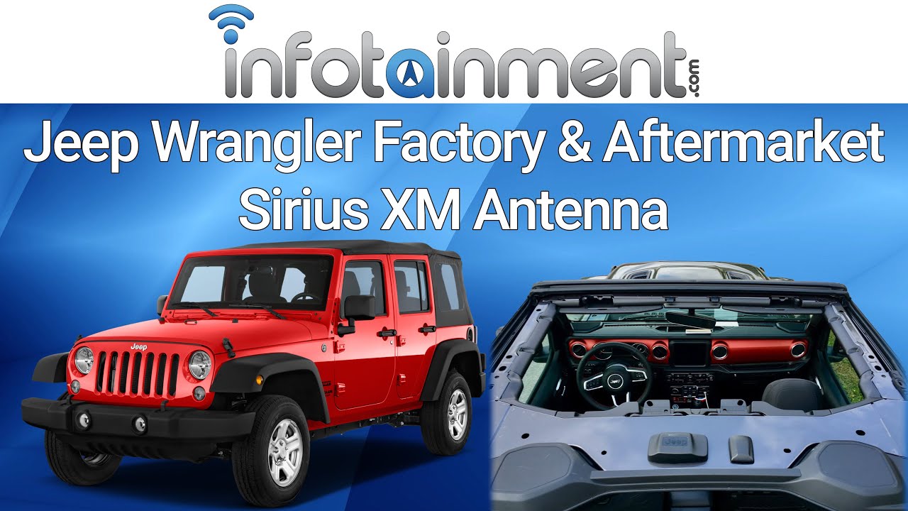 2007-2018 Jeep Wrangler JK Factory & Aftermarket Satellite Antenna - Easy  DIY Plug & Play Install! - YouTube