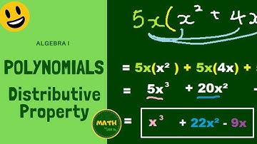 How to Multiply Polynomials Using Distributive Property Algebra 1