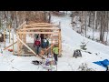 Sugar Shack Frame Raising Timelapse