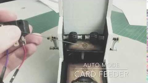 Short demo of the card feeder for a trading card scanner, analyzer and sorter