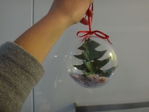 Fabriquer Une Boule De Noël Sapin Transparente