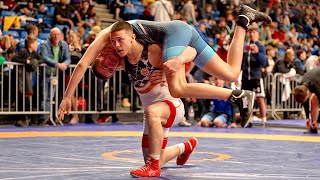 U17 D. Fischietti (Ger) Vs I. Nosko (Est) 60Kg. Freestyle Youth Boys Wrestling.