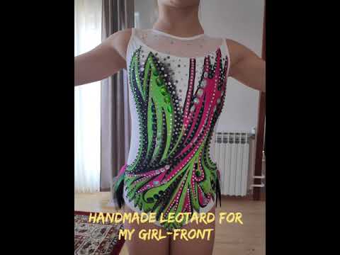 DIY leotard handmade at home for rhythmic gymnastics (30 €)