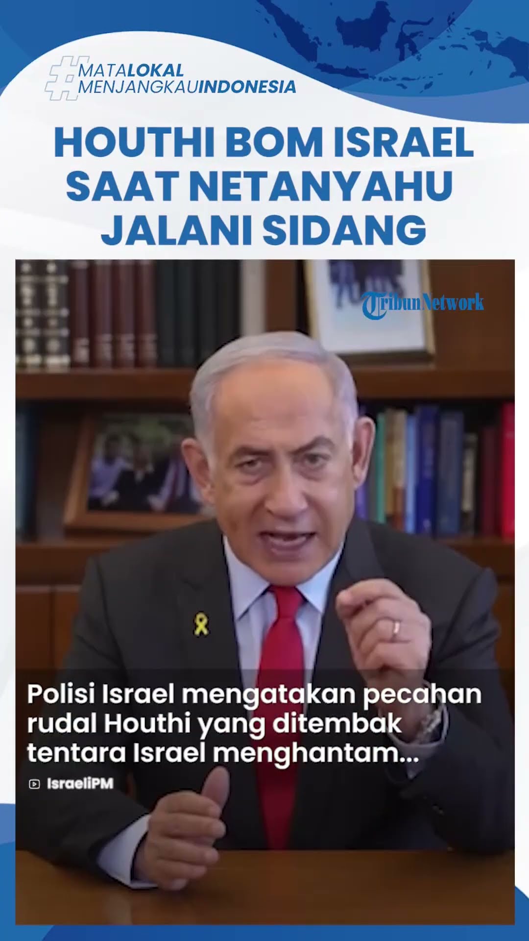 Houthi Nekat Bom Israel saat Netanyahu Jalani Sidang Dakwaan Penipuan, Sirine Tel Aviv Menggema
