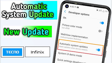 How To Enable Automatic Software Update In Tecno & Infinix || New Features 2022