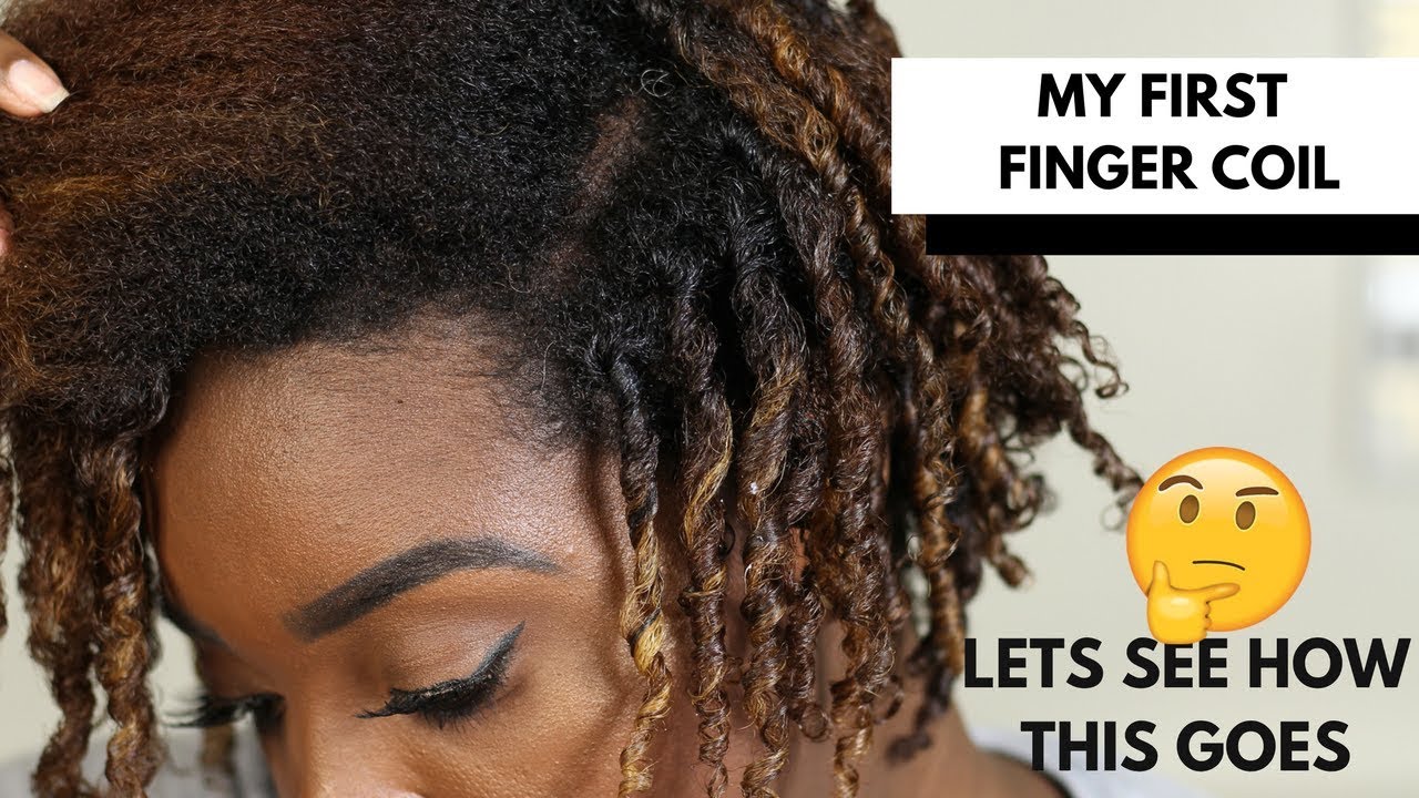 Finger Coils Natural Hair Tutorial Youtube