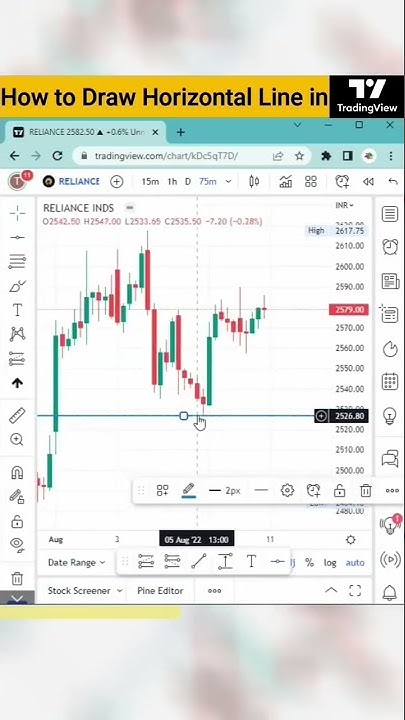 How To Draw Horizontal Line in TradingView #tradingstrategy #shorts ...