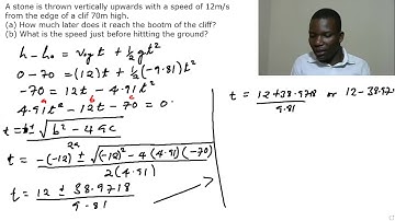 KINEMATICS~ A Stone is Thrown Vertically Upwards [+260971736280