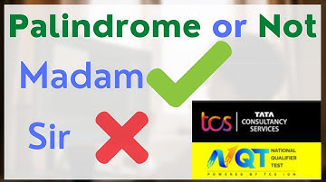 String is Palindrome or Not  in Java || asked in TCS || Hindi