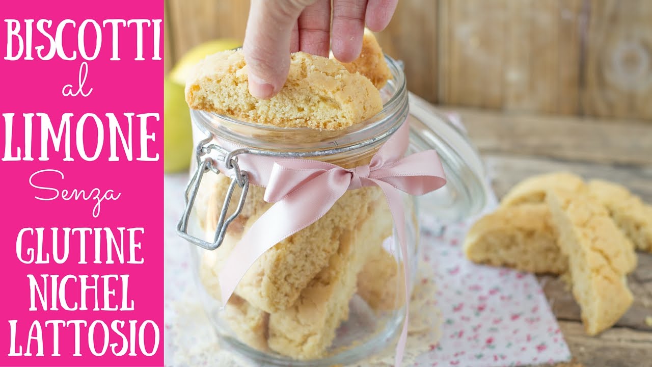 BISCOTTI al LIMONE senza GLUTINE | Polvere di Riso - YouTube