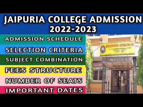 Jaipuria College Admission 2022-2023 || Jaipuria College Admission 2022 All information ||