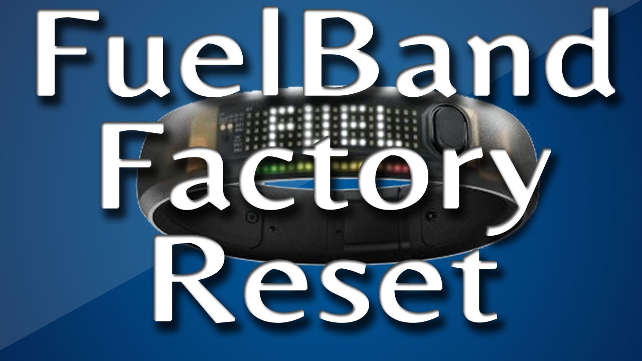 item Noord binnen Fuel Band: How to Factory Reset A Nike Fuelband - YouTube