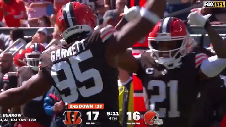 Myles Garrett Back To Back Sacks On Joe Burrow 