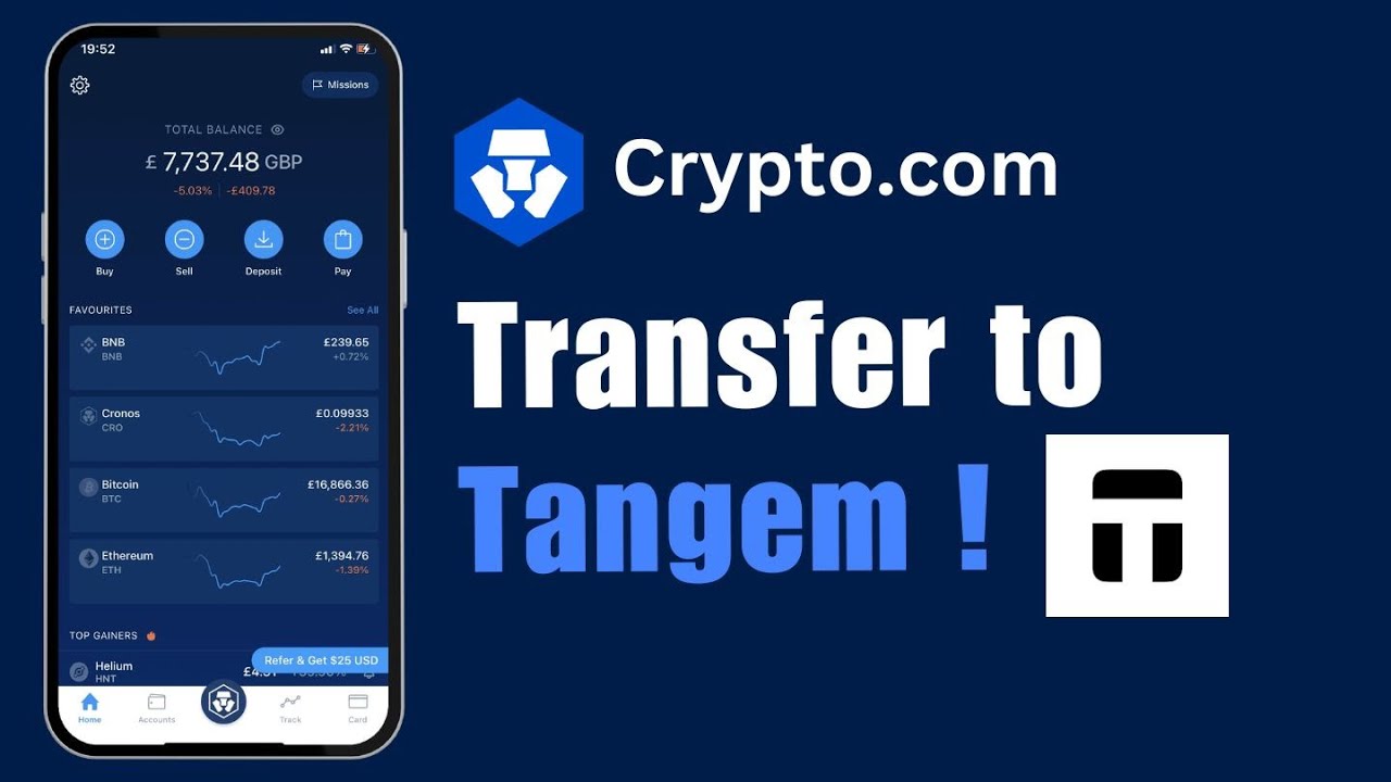 How to Transfer from Crypto.com to Tangem ! - YouTube