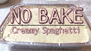 NO BAKE Creamy Baked Spaghetti | Filipino Style | All about Cooking and baking