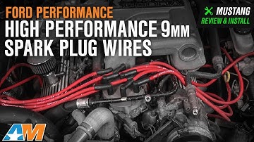 1979-1995 Mustang 5.0L Ford Performance High Performance 9mm Spark Plug Wires - Red Review & Install