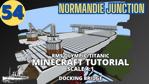 RMS Olympic/Titanic , 4:1 Scale,  Minecraft Tutorial. PART FIFTY-FOUR