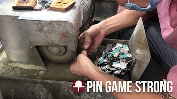 Buffing Hard Enamel - How pins are made - Pin Game Strong