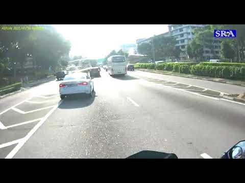 Car illegal filter out of double white line and almost cause an accident with cam car