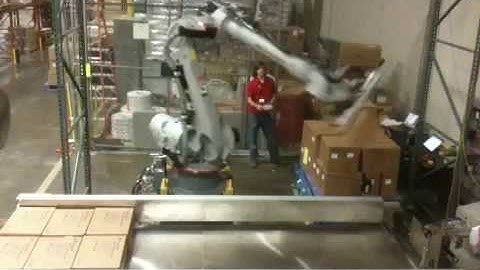 Vision Guided Robotic De-Palletising System - REI Automation