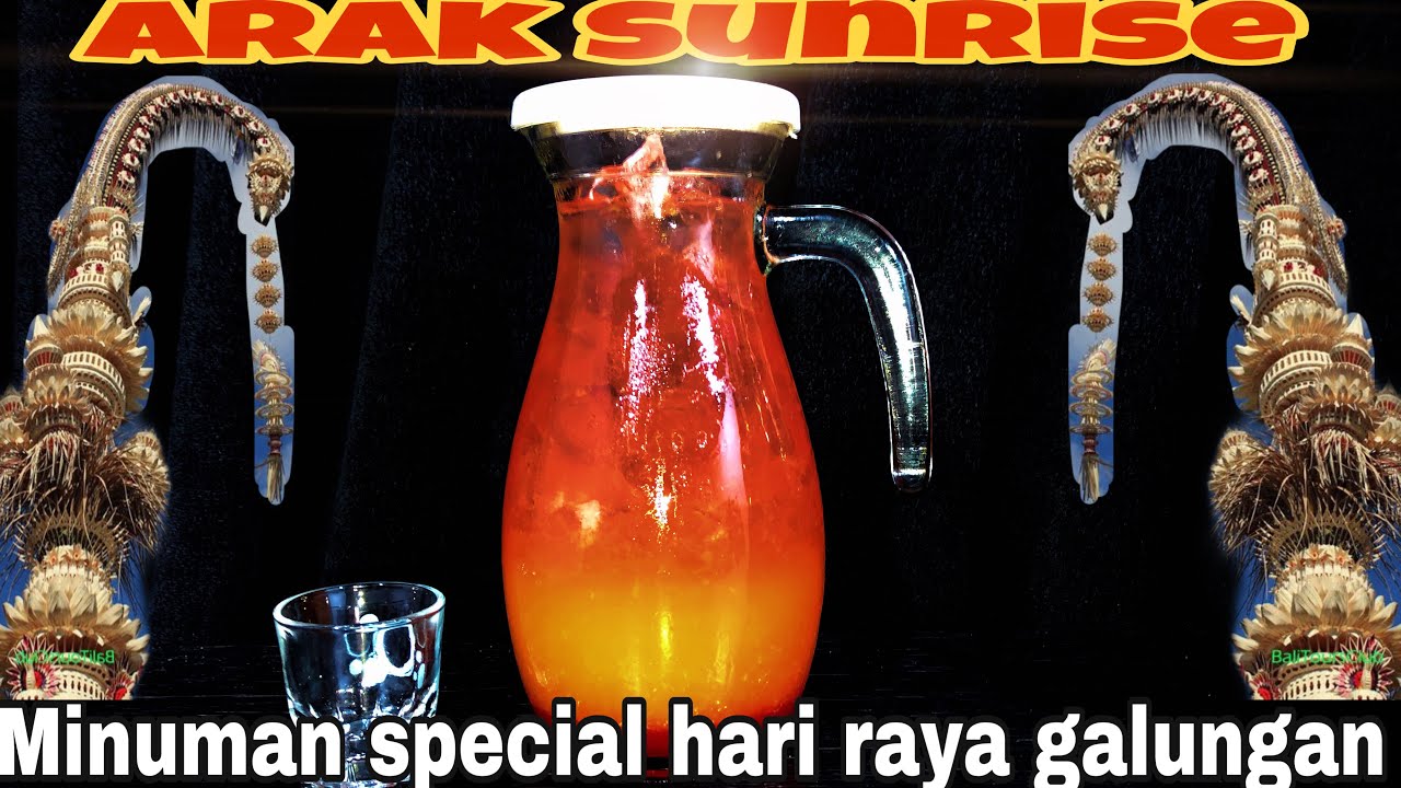 Arak cocktail,special hari raya Galungan - YouTube
