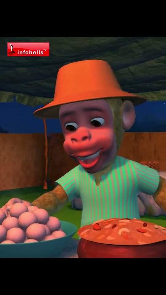 বাঁদর মামা - Bandar Mama Monkey Song | Bengali Rhymes and Cartoons | Infobells