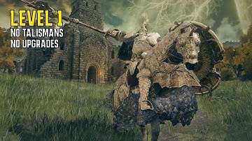 Tree Sentinel - Rl1 no upgrades/talismans/hit (Limgrave)