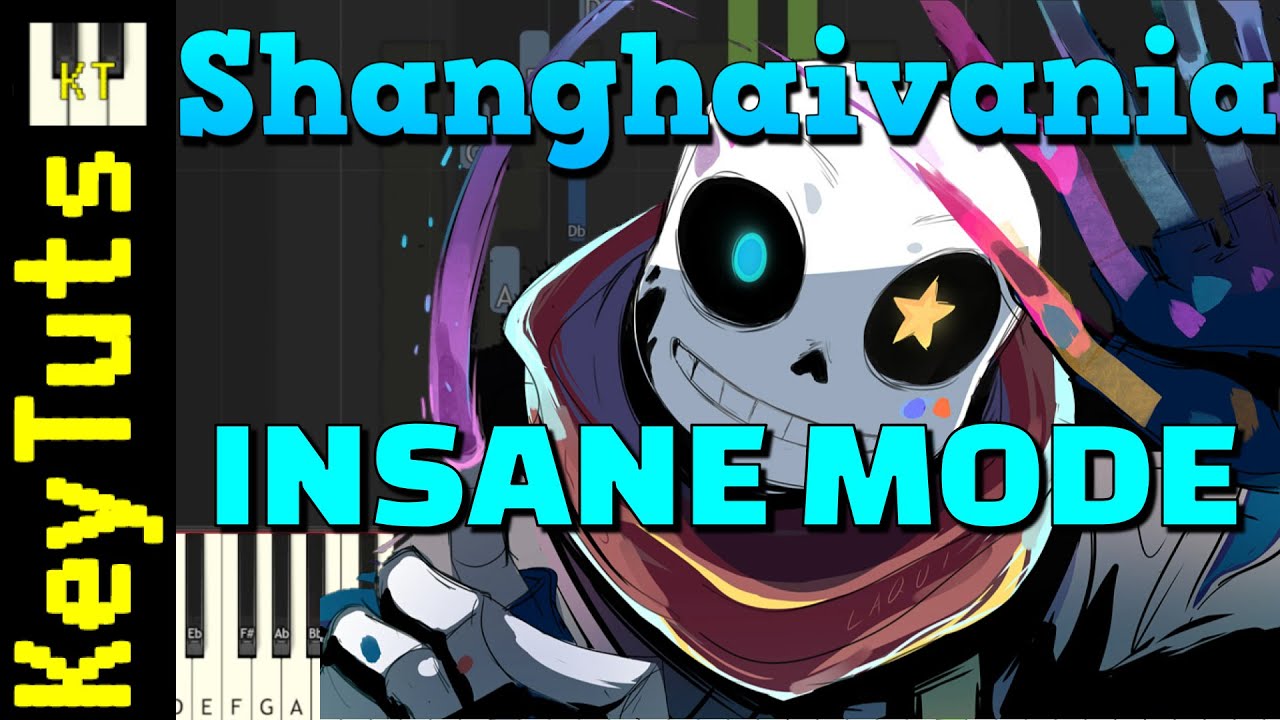 Shanghaivania [Undertale AU] - Insane Mode [Piano Tutorial] (Synthesia)