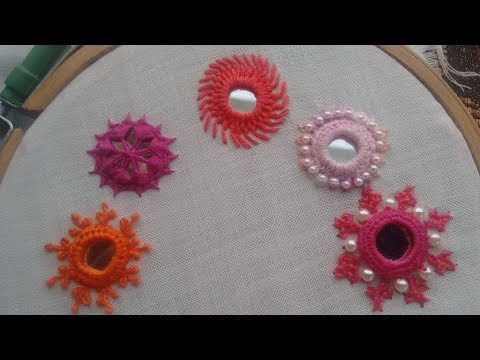 187-Mirror work embroidery शीशा लगाने का सबसे आसान तरीका  (Hindi/Urdu)