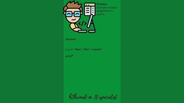 multiple assignment in python