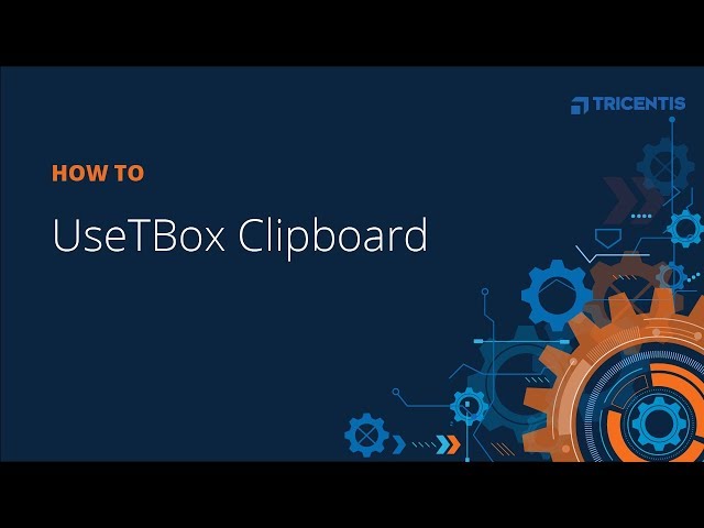 How To: Use TBox Clipboard class=