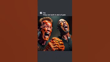 Arnold and Dwayne do the Spicy Challenge 🔥🍔 #ai #chatgpt #aiart