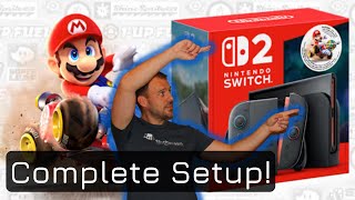 Nintendo Switch 2 Unboxing & Setup From Box To Big Screen