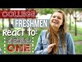 Freshmen React to Their First Year of College