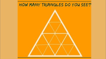 How many triangles do you see