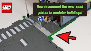 How to Connect the New Lego Road Plates to Modular Buildings!