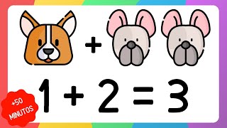 Como aprender a fazer contas | Matemática para crianças | Problemas de adição simples | Continhas