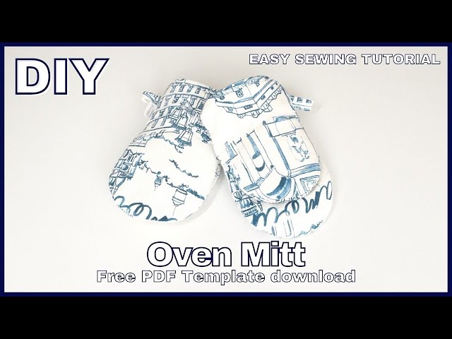 Oven mitt free sewing pattern - Merriment Design