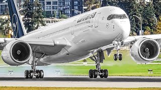 30 SMOOTH LANDINGS from RIGHT UP CLOSE | Vancouver Airport Plane Spotting [YVR\/CYVR]
