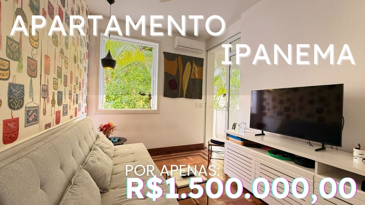 Apartamento Reformado em Ipanema à Venda | 72m² | 3 Quartos | Próximo à Praça N. Sra. da Paz
