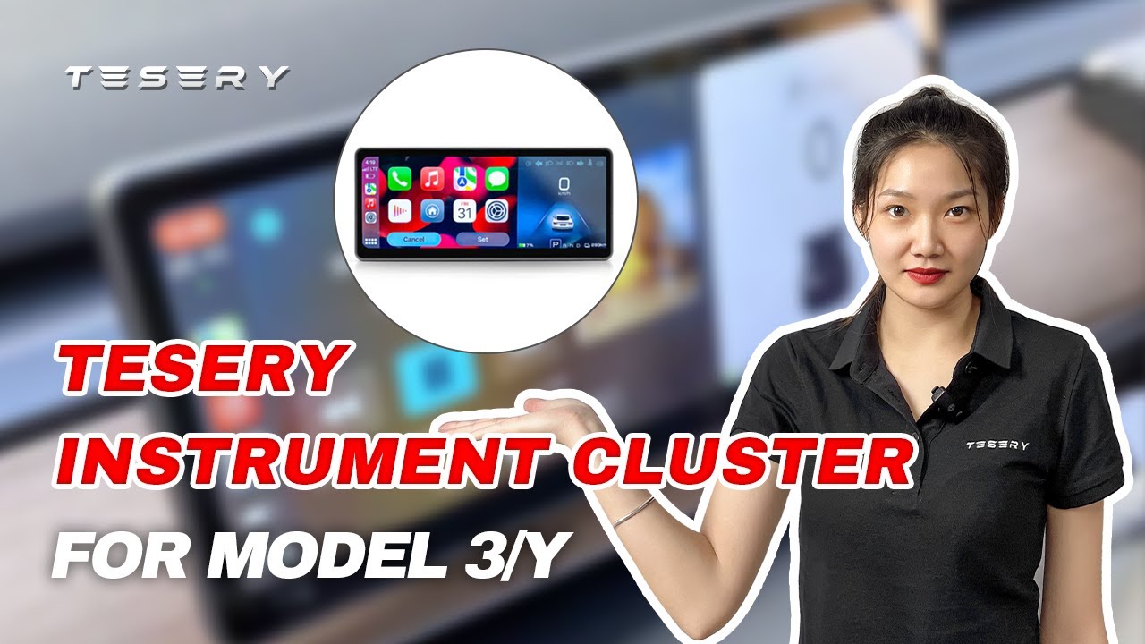 Apple CarPlay Display For Tesla Model 3 & Model Y | Instrument Cluster ...
