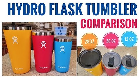 Hydro Flask All Around Tumbler Comparison 28 oz 20oz and 12 oz