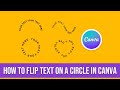 How to Flip Text on a Circle in Canva | Use Text Path Maker Tool #canva