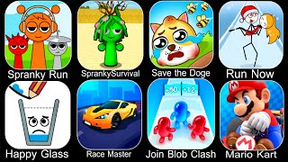 Spranky Run,Spranky Survival,Save the Doge,Mario Kart,Happy Glass,Race Master,Join Blob Clash screenshot 5