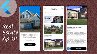 Real Estate Mobile App UI Design with Flutter | Flutter Real Estate App Design | Flutter Speed Code