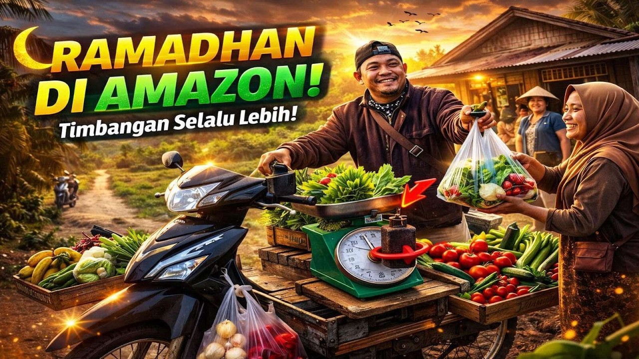 Jualan Sayur di Pedalaman “Amazon” 🌴 Jalan Rusak, Puasa, Tapi Timbangan Gak Pelit!